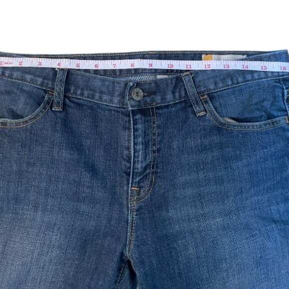 Gap blue long & lean flare jeans size 10 - Picture 6 of 9
